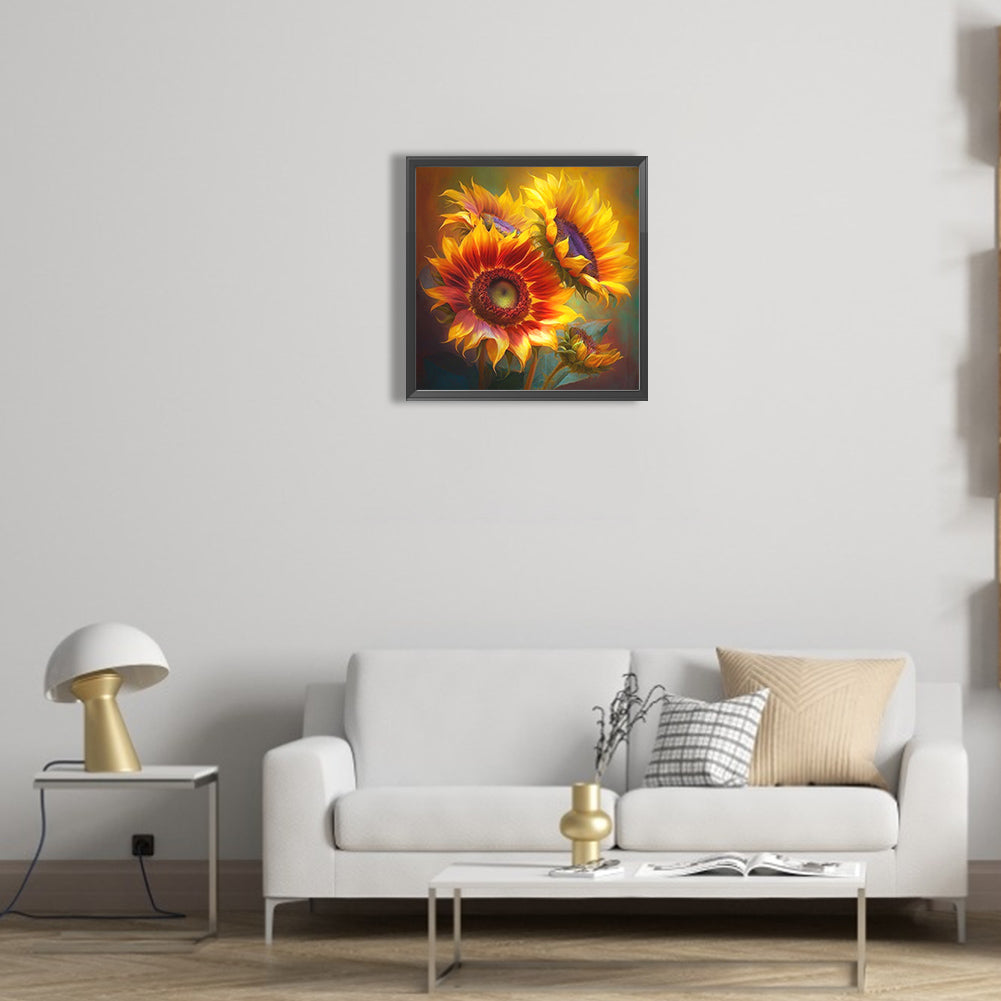 Sunflower Story - Full Round Drill Diamond Painting 30*30CM