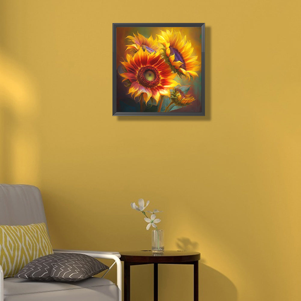 Sunflower Story - Full Round Drill Diamond Painting 30*30CM