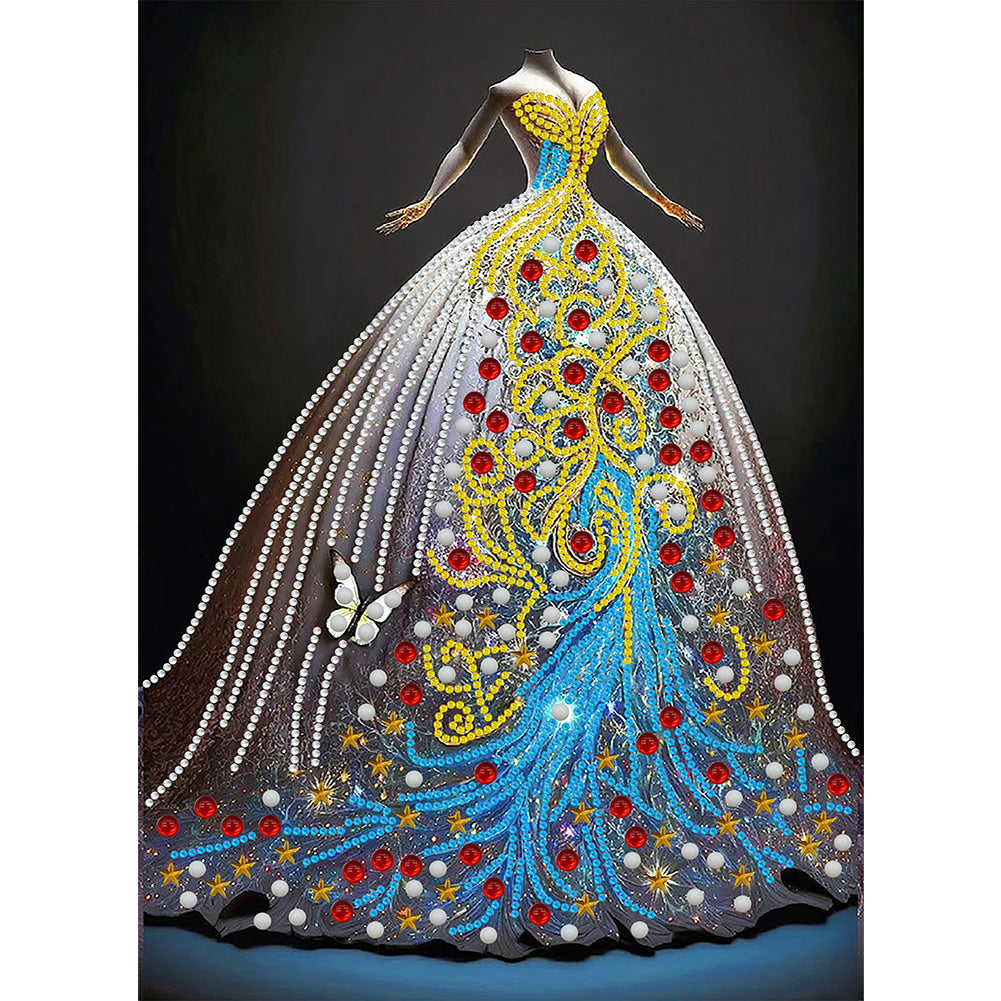 Dream Wedding Dress - Special Shaped Drill Diamond Painting 30*40CM