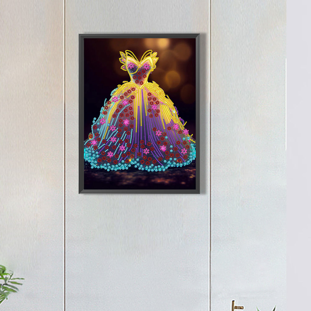 Dream Wedding Dress - Special Shaped Drill Diamond Painting 30*40CM