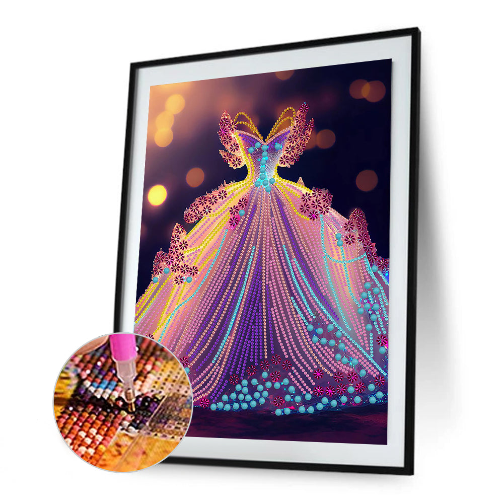 Dream Wedding Dress - Special Shaped Drill Diamond Painting 30*40CM