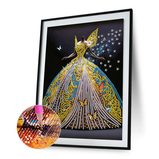 Dream Wedding Dress - Special Shaped Drill Diamond Painting 30*40CM