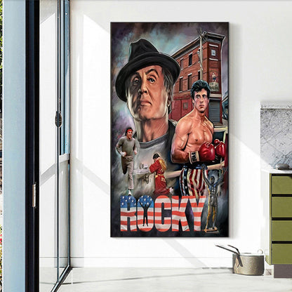 Sylvester Stallone - Full Round Drill Diamond Painting 40*70CM