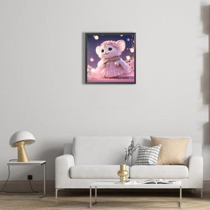 Powder Quartz Mouse - Full Round Drill Diamond Painting 30*30CM