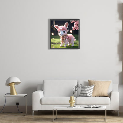 Rose Quartz Lamb - Full Round Drill Diamond Painting 30*30CM