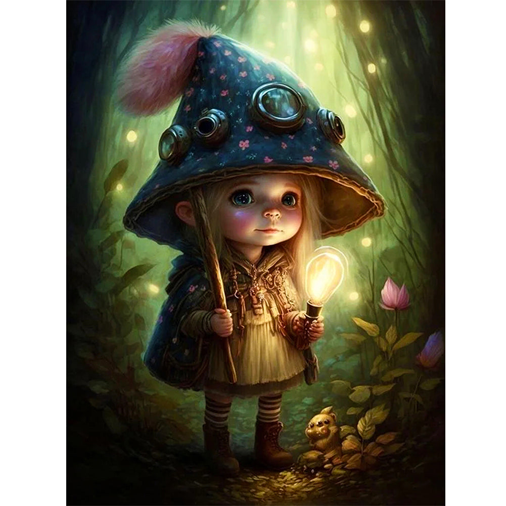 Forest Elf Girl - Full Round Drill Diamond Painting 30*40CM