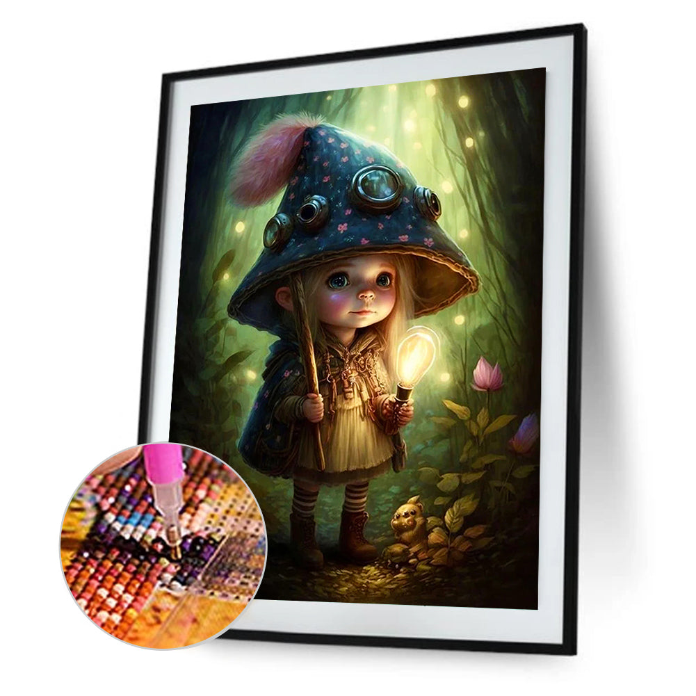 Forest Elf Girl - Full Round Drill Diamond Painting 30*40CM