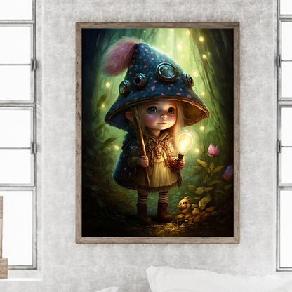 Forest Elf Girl - Full Round Drill Diamond Painting 30*40CM