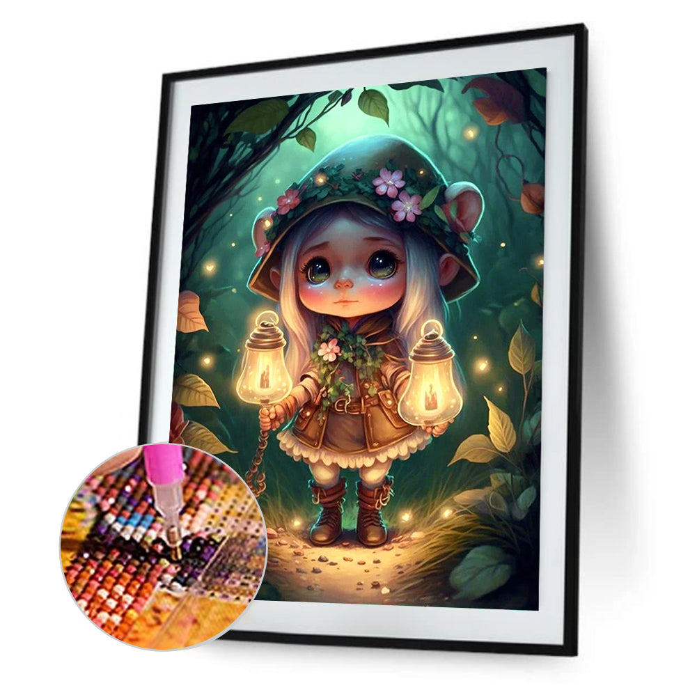 Forest Elf Girl - Full Round Drill Diamond Painting 30*40CM