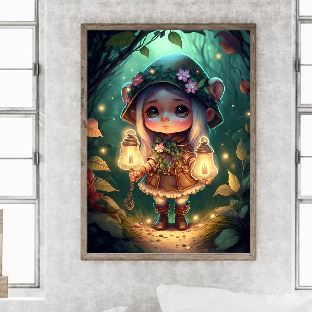 Forest Elf Girl - Full Round Drill Diamond Painting 30*40CM