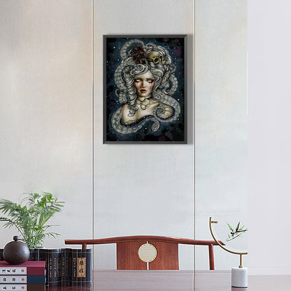 Dark Weeping Goddess - Full Round Drill Diamond Painting 30*40CM