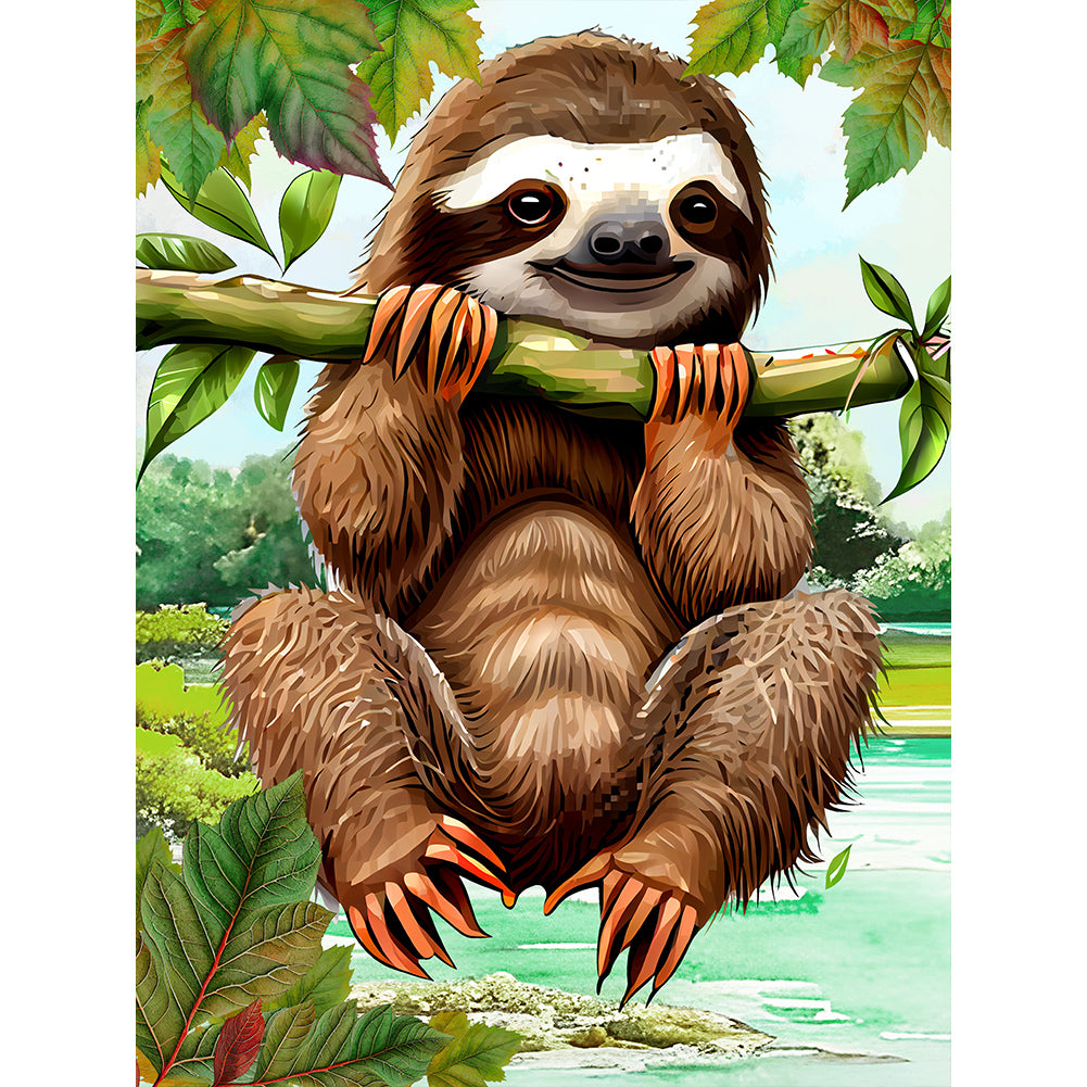 Sloth - Full Round Drill Diamond Painting 30*40CM