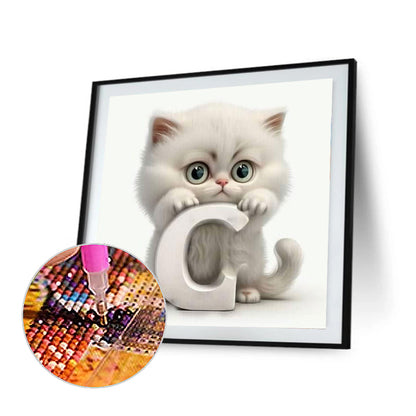 Alphabet Cat - Full Square Drill Diamond Painting 30*30CM