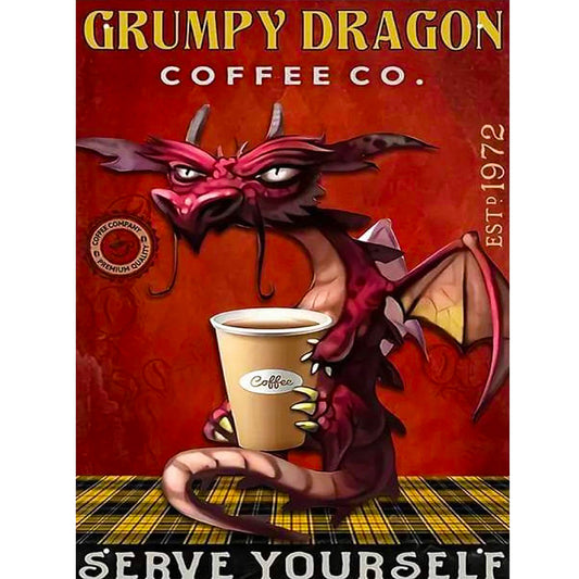 Red Pterosaur - Full Round Drill Diamond Painting 30*40CM