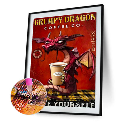 Red Pterosaur - Full Round Drill Diamond Painting 30*40CM