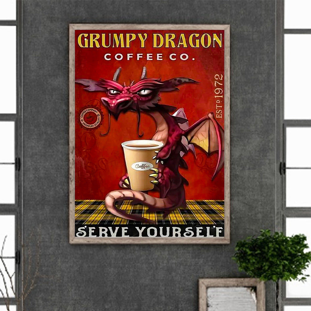 Red Pterosaur - Full Round Drill Diamond Painting 30*40CM