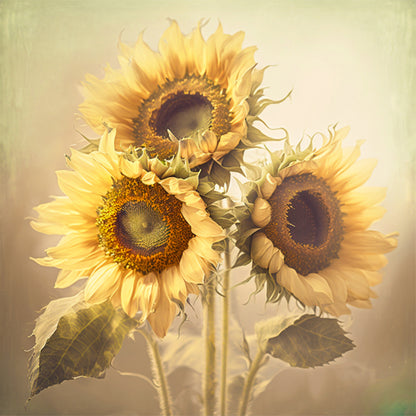 Sunflower - Full Round Drill Diamond Painting 40*40CM