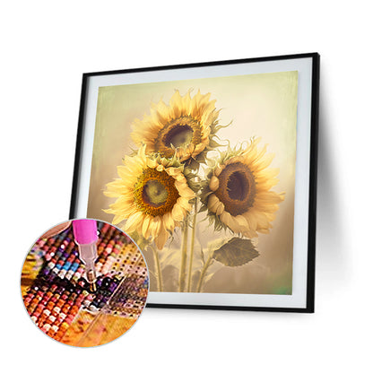 Sunflower - Full Round Drill Diamond Painting 40*40CM