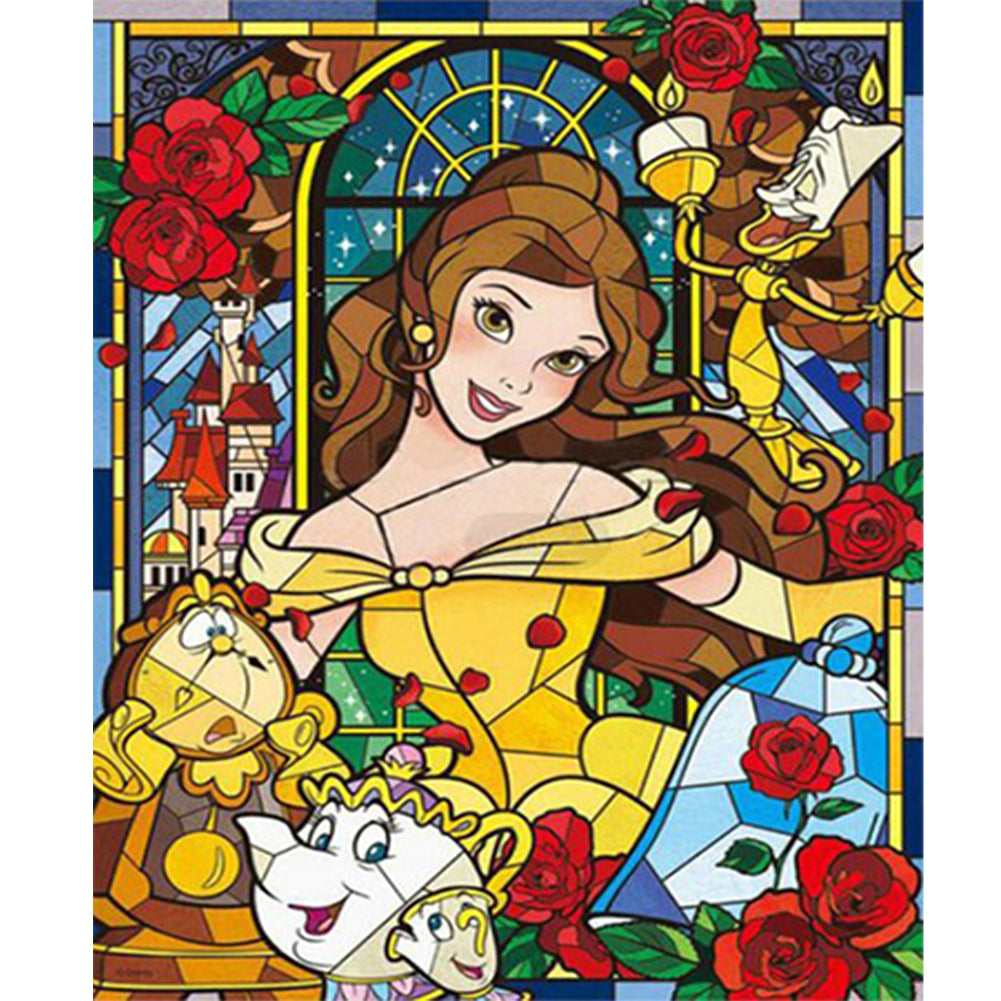 Princess Belle - Full Round Drill Diamond Painting 50*60CM