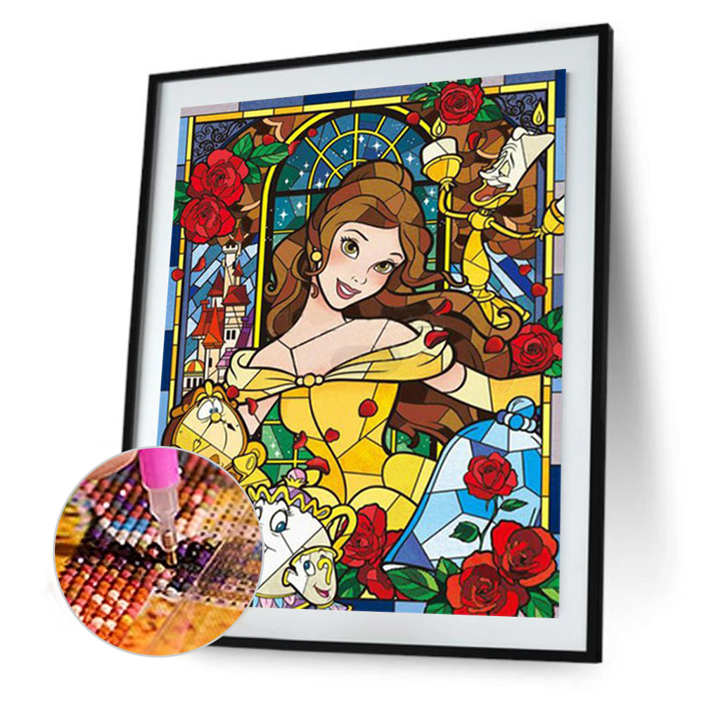 Princess Belle - Full Round Drill Diamond Painting 50*60CM
