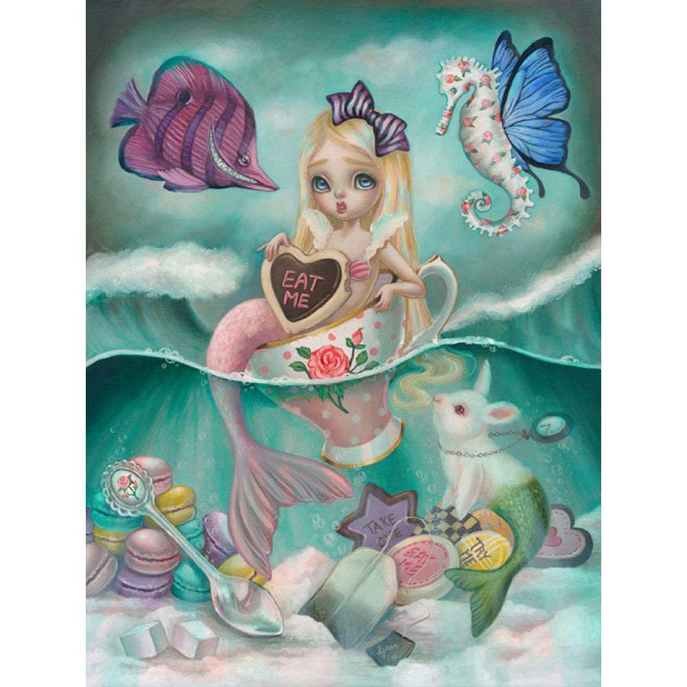 Alice In Wonderland - Full Round Drill Diamond Painting 30*40CM