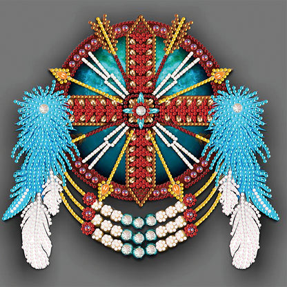 Feather Dreamcatcher Mandala - Special Shaped Drill Diamond Painting 30*30CM