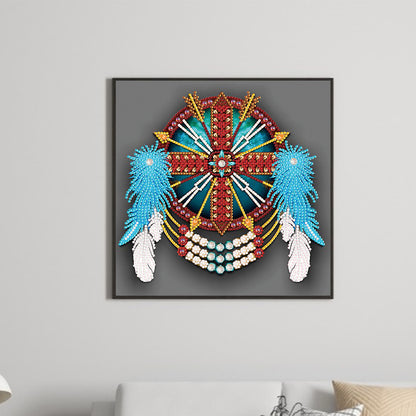 Feather Dreamcatcher Mandala - Special Shaped Drill Diamond Painting 30*30CM