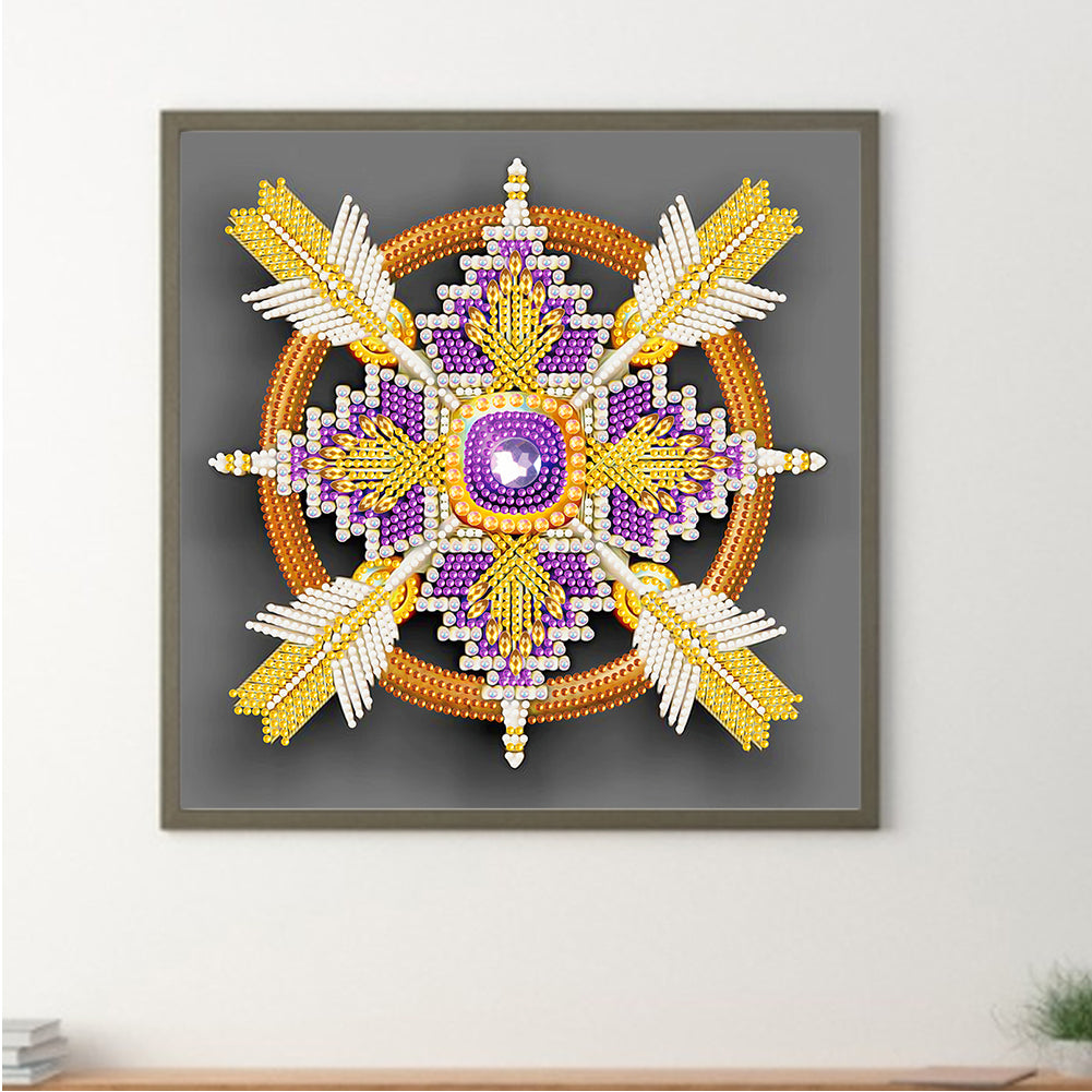 Feather Dreamcatcher Mandala - Special Shaped Drill Diamond Painting 30*30CM