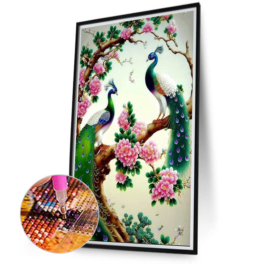 Two Tits Playing - Full Round Drill Diamond Painting 40*70CM