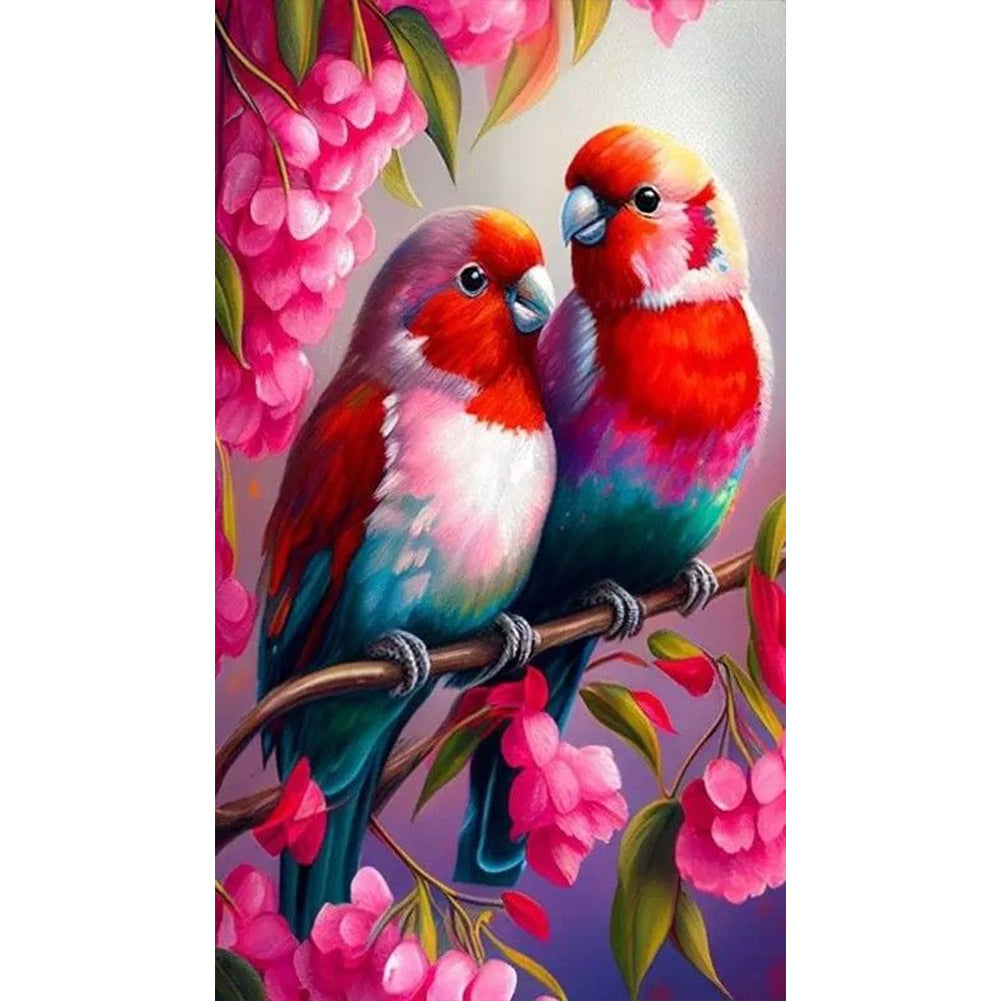 Colorful Bird - Full Round Drill Diamond Painting 40*70CM