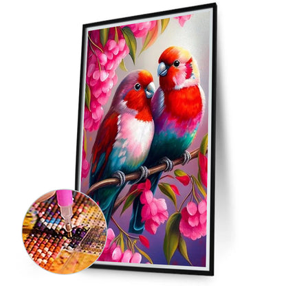 Colorful Bird - Full Round Drill Diamond Painting 40*70CM