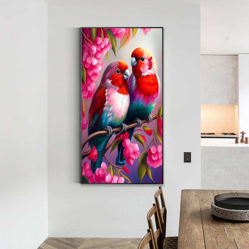 Colorful Bird - Full Round Drill Diamond Painting 40*70CM