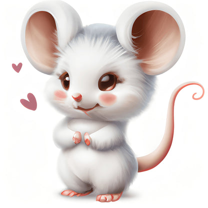 Pink Cute Animals - Full Round Drill Diamond Painting 30*30CM