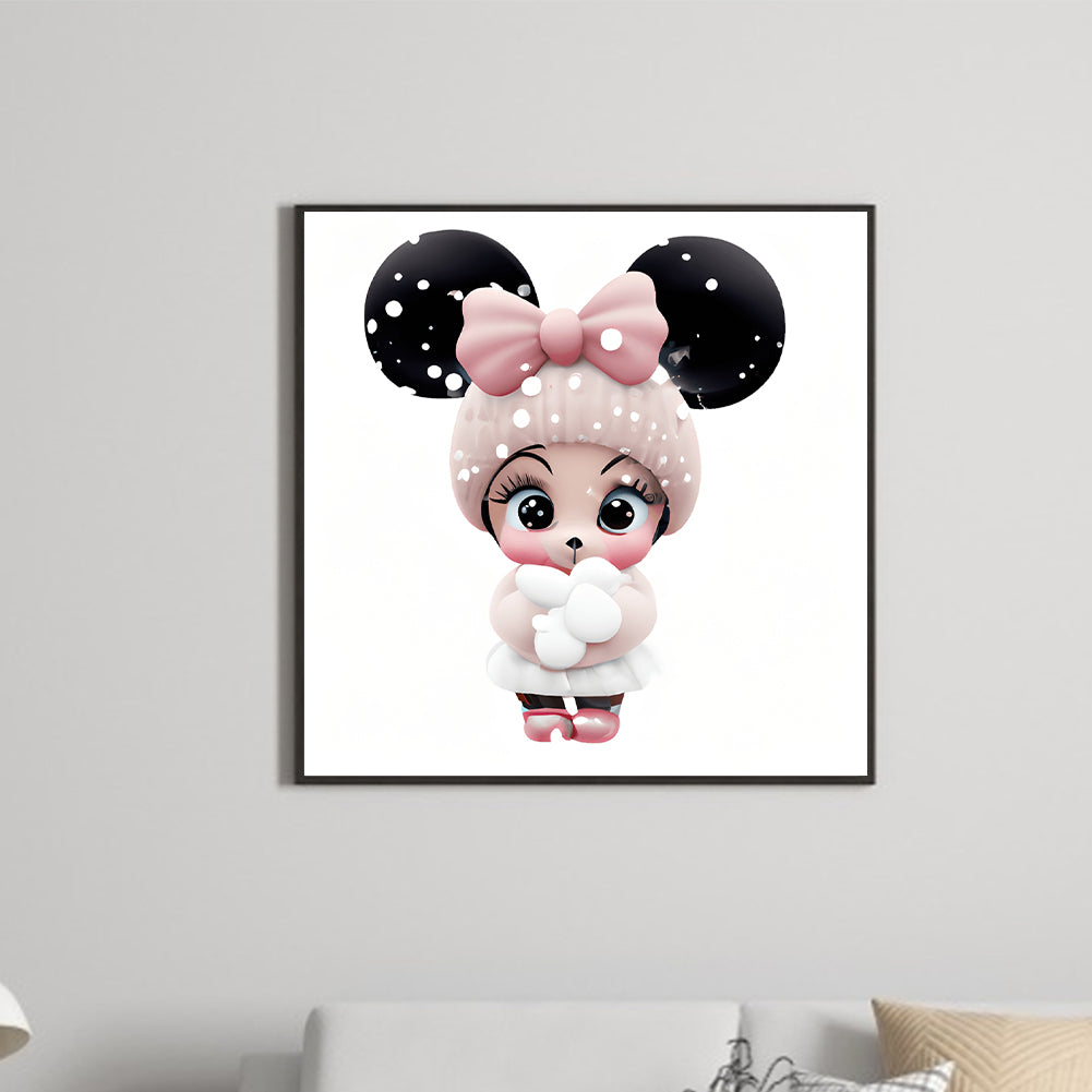 Pink Cute Animals - Full Round Drill Diamond Painting 30*30CM
