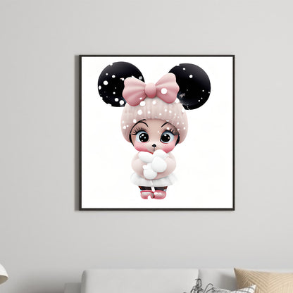 Pink Cute Animals - Full Round Drill Diamond Painting 30*30CM