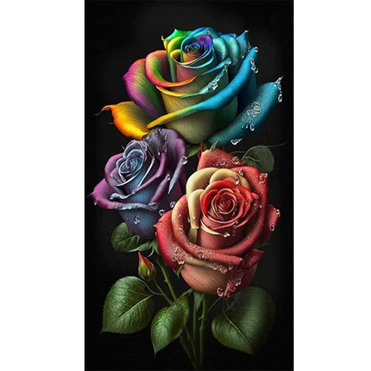 Aurora Rose - Full Square Drill Diamond Painting 40*70CM