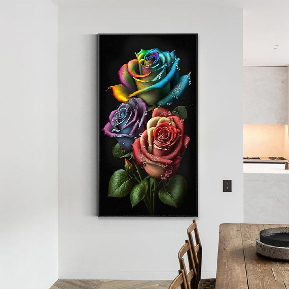 Aurora Rose - Full Square Drill Diamond Painting 40*70CM