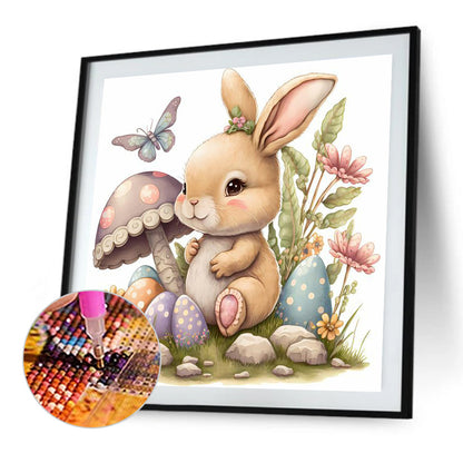 Rabbit And Mushroom - Full Round Drill Diamond Painting 30*30CM