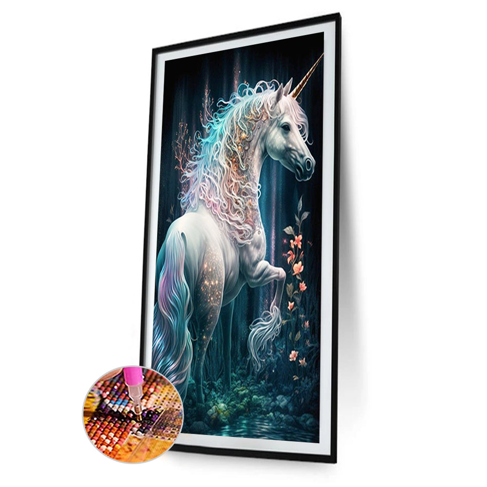 Fantasy Unicorn - Full Round Drill Diamond Painting 40*70CM