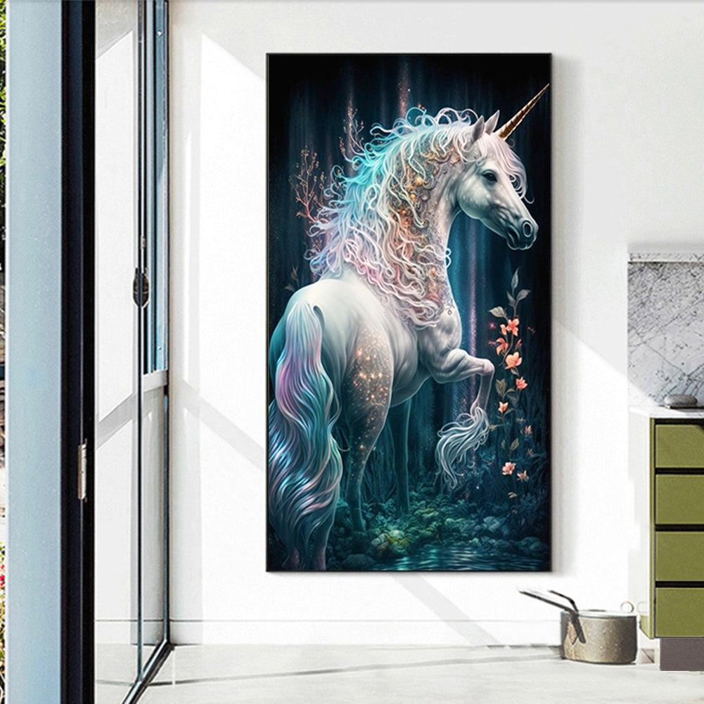 Fantasy Unicorn - Full Round Drill Diamond Painting 40*70CM