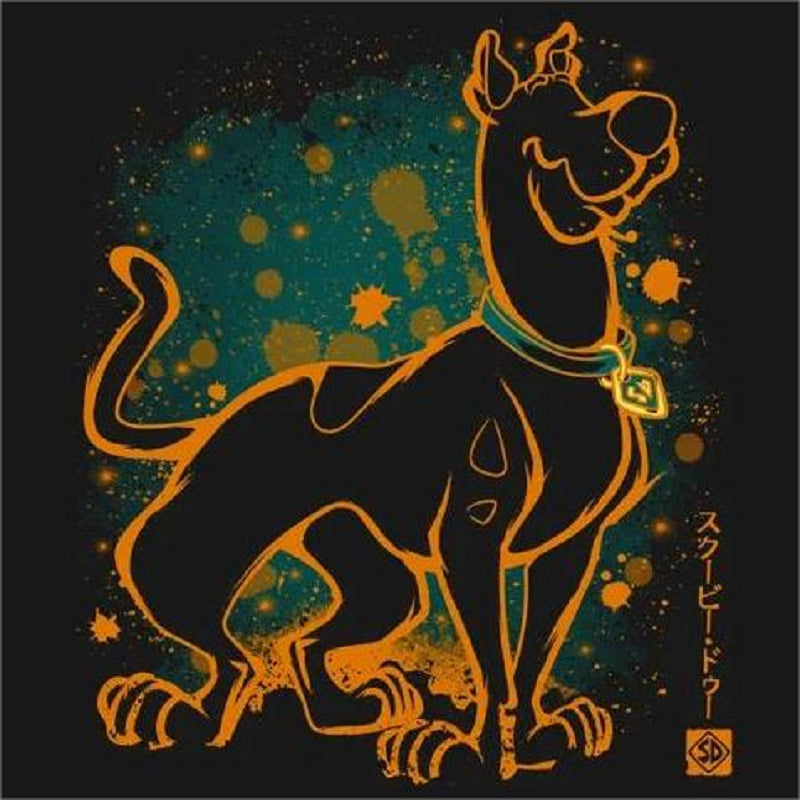 Silhouette Scooby Doo - Full Round Drill Diamond Painting 30*30CM