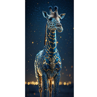 Giraffe Under The Starry Night - Full Round Drill Diamond Painting 40*80CM