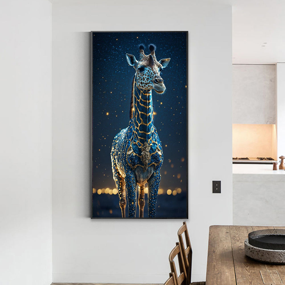 Giraffe Under The Starry Night - Full Round Drill Diamond Painting 40*80CM