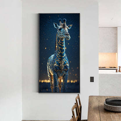 Giraffe Under The Starry Night - Full Round Drill Diamond Painting 40*80CM