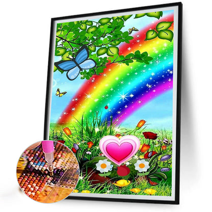 Rainbow - Full Round Drill Diamond Painting 30*40CM