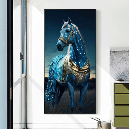 Horse Under The Starry Night - Full Square Drill Diamond Painting 40*80CM