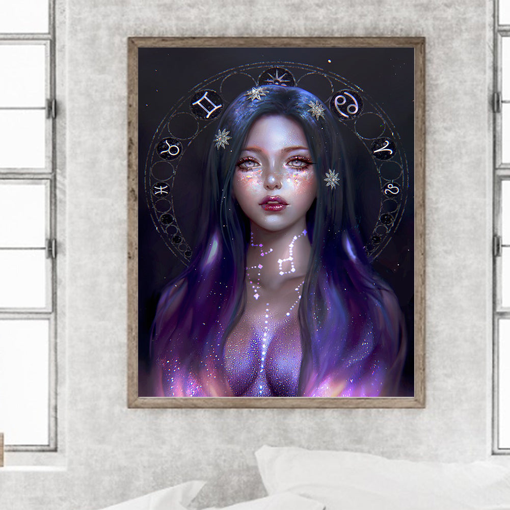 Woman - Full Round Drill Diamond Painting 40*50CM