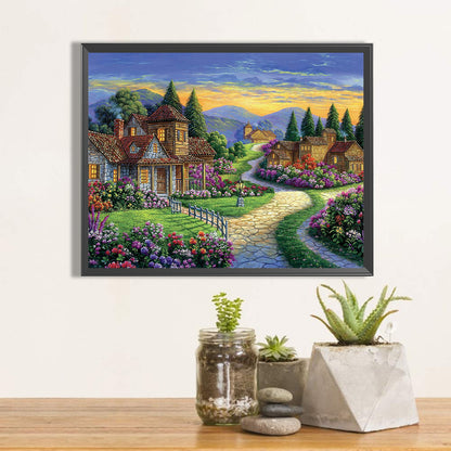 Village Farmhouse - Full Round Drill Diamond Painting 60*50CM