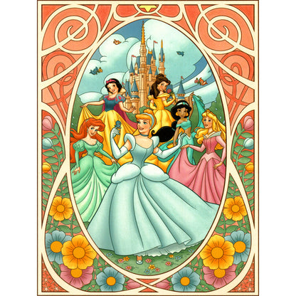 Disney Princess - Full Round Drill Diamond Painting 30*40CM