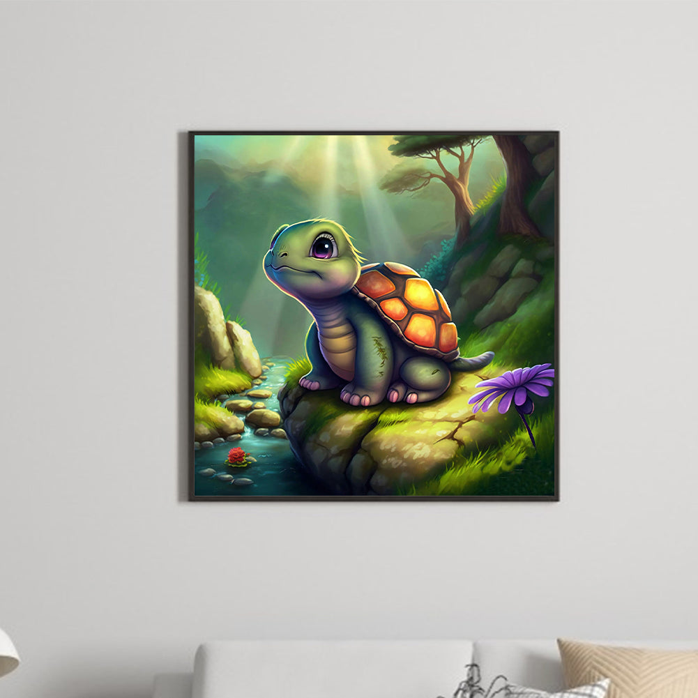 Turtle - Full Round Drill Diamond Painting 30*30CM